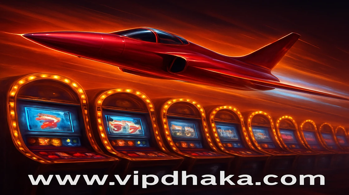 একজন সুন্দর নারী vip dhaka অ্যাভিয়েটর গেম খেলছেন, সঙ্গেই রয়েছে আর্কেড গেমগুলোর বৈচিত্র্য, যা গেমিং প্ল্যাটফর্মের বিনোদনের ব্যাপকতা দেখায়।
